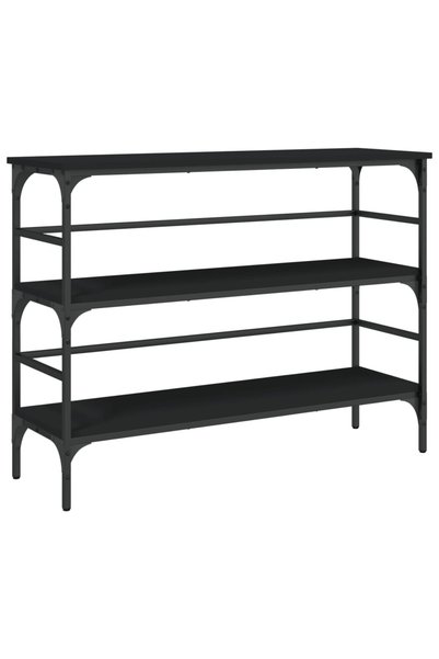 vidaxl Măsuță consolă, negru, 100x32x75 cm, lemn compozit