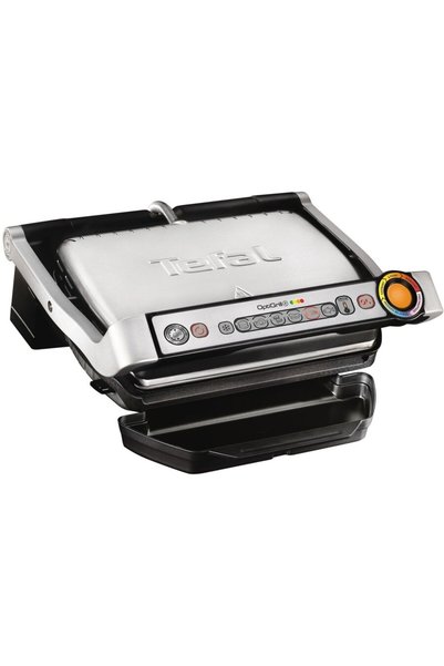 TEFAL Gratar electric OptiGrill+ GC712D34, 6 programe automate, argintiu