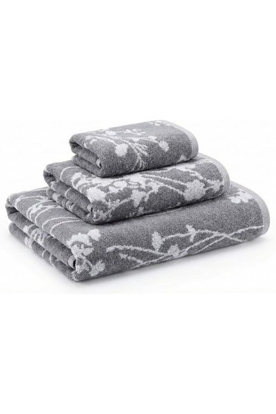 Generic Jacquard Velour Towel Set, Meni Grey color, Soft Cotton, large Bath t...