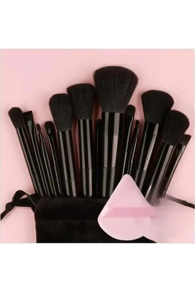 Choice black pp Makeup Brush Set Soft Fluffy Professiona Cosmetic Foundation ...