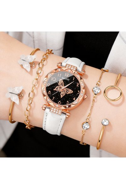 Choice No White 5Pc Trendy Latest Elegant And Fashionable Quartz Watch, Ideal...