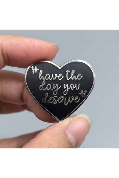 Choice Have the day Have the Day You Deserve Cartoon Enamel Brooch Pin Inspir...