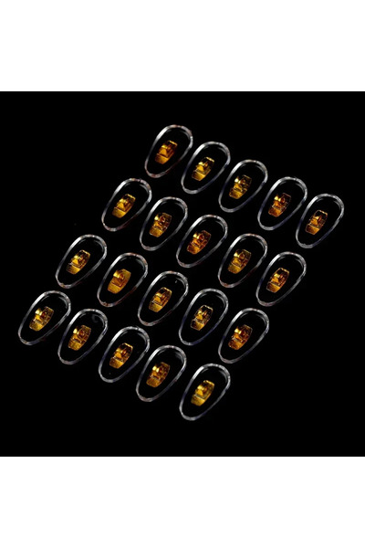 Choice gold 10pair 10 Pairs of Silicone Nose Pads with Screws, PVC Mount with...