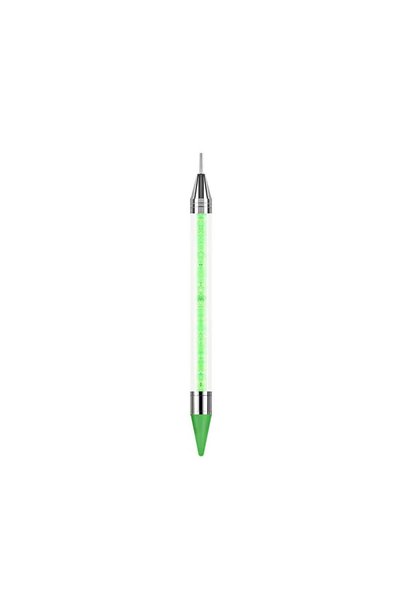 Choice green 1Pc Dual-ended Nail Dotting Wax Pen, Rhinestone Picker DIY Nail ...