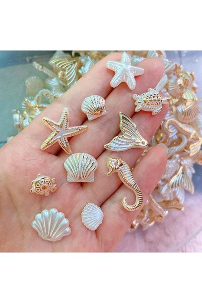 Choice 30 Marine Series Bead Bracelets: Resin-style Shells, Conches, Seahorse...