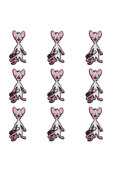 Choice 9pcs 9pcs Cute Enamel Pin Set Cartoon Mouse Brooch For Coat Women's Br...