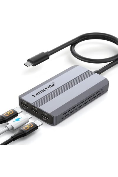 lemorele HDMI to USB C Adapter 4K@60HZ, HDMI to Type C Adapter, Compatible wi...