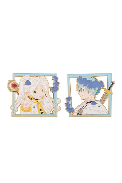 Choice 2PCS Japanese Elf Frieren Anime Couple Enamel Pin Badges Brooches for ...
