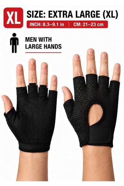 SARAOONT Fingerless Gym Gloves for Men and Women, Ultra-Light Breathable Work...