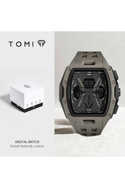 Choice coffee color TOMI Men's Sports Mecha Style Watch Digital Electronic Wa...
