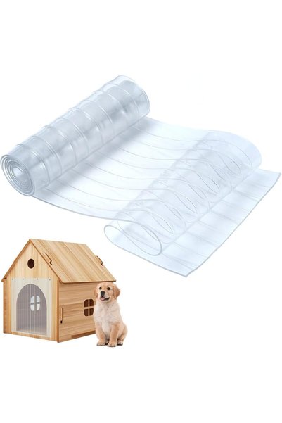 Generic Dog Door Replacement Flaps, 3.28 ft x 7.48in Clear Doggie Door Plasti...