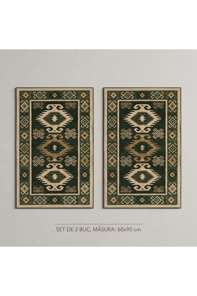 RMR textile Set x 2 buc covor din iuta cu motive traditionale,dimesiunea 60x9...