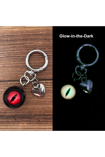 Choice Black A Realistic Eyeball Keychain Halloween Eye Keyring Gothic Resin ...