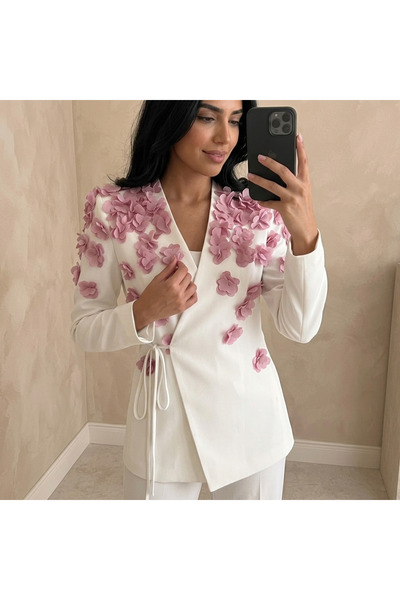 Generic Brand Haliyah Flower Blazer