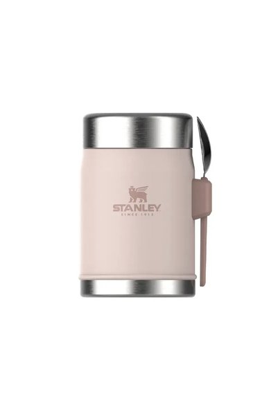 Stanley 09382 وعاء الطعام الأسطوري + شوكة مدمجة 0.4 لتر باللون الوردي
