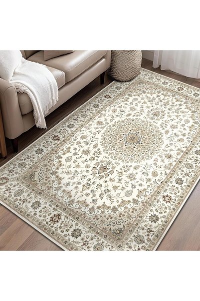 Generic 120x180cm Beige Rugs,Kids Bedroom Area Rug, Washable Distressed Rugs,...