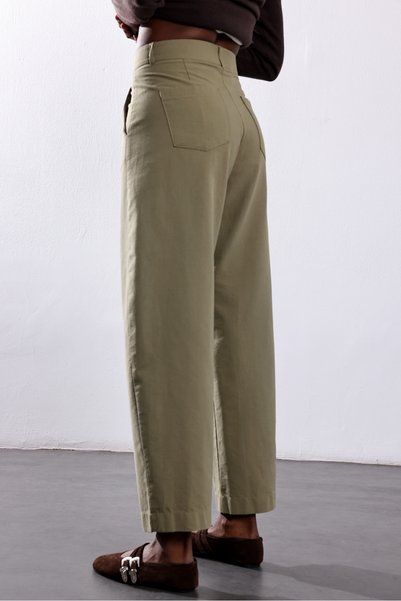5in1Canpolat Haki Barrel Pantolon