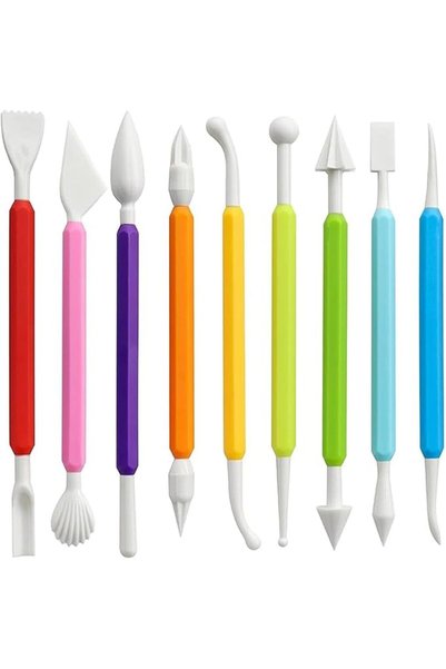 Tazweeq 9Pcs Pottery Clay Sculpting Tools Polymer Clay Tools, Wood Carving To...