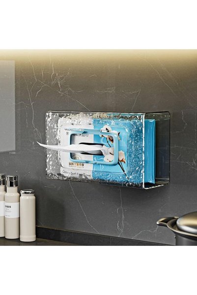 Generic Wall-Mounted Tissue Box,Punch-Free Tissue Dispenser,Waterproof Tissue...