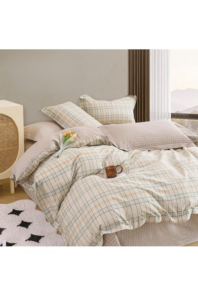 Generic طقم لحاف قطني مزخرف بالزهور من ماستر، يناسب سرير مفرد مقاس 120 × 200 ...