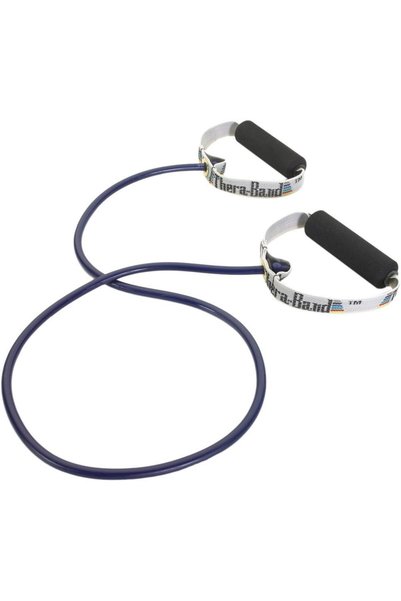 THERABAND Professional Latex Resistance Tubes with Handles For Full Body Exer...