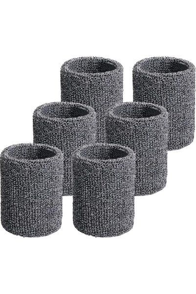 WILLBOND 6 Pack Wrist Sweatbands Tennis Wrist Bands Absorbent Sweatbands for ...