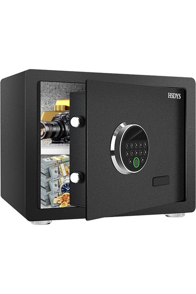 GENERAL HSDYS 1.2 Cu Ft Biometric Home Safe with Digital Keypad and Key Lock