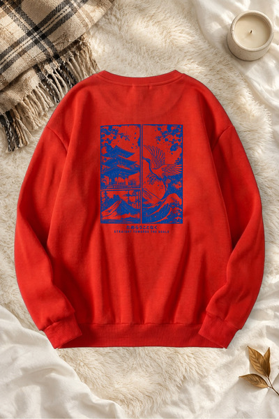 trendypassion Unisex Printed Crew Neck Sweatshirt