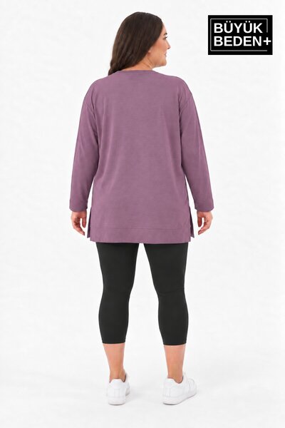 Superlife Kadın Tunik Büyük Beden ince Sweatshırt SPR26BTK990