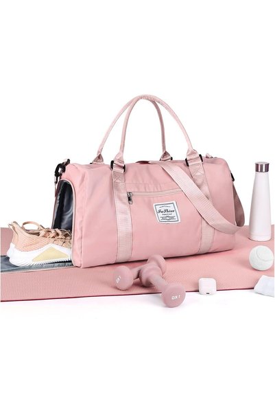 Generic Gym Bag for Women and Men, Travel Duffel Bag with Shoes Compartment a...