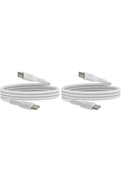 Generic كابل شحن سريع من BoostCharge بتصميم مضفر، كابل شحن USB من النوع C للش...