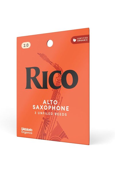 Generic أعواد ساكسفون ريكو ألتو، قوة 2، عبوة من 3 قطع (RJA0320)