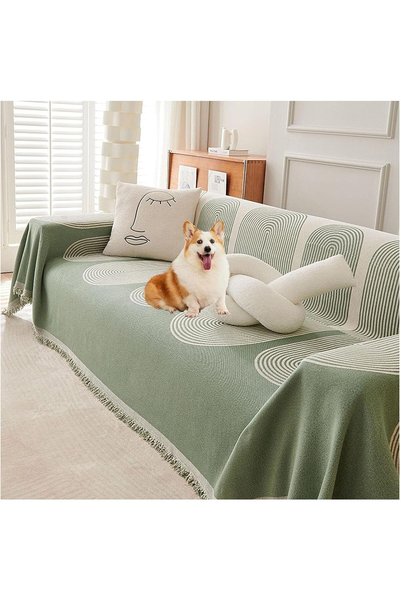 Generic Double Sided Chenille Sofa Cover, Stylish Sofa Cover, Chenille Furnit...
