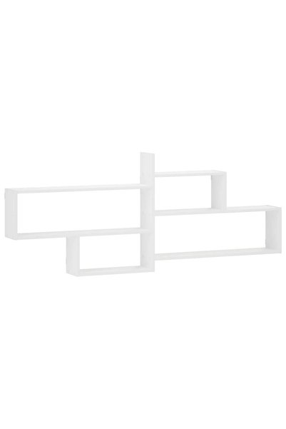 vidaxl Raft de perete Alb 168.5 x 17 x 68 cm Lemn prelucrat