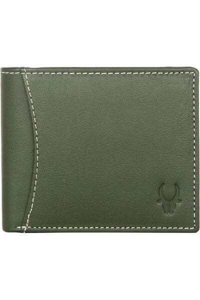 Generic India Green Leather Men's Wallet (699705)