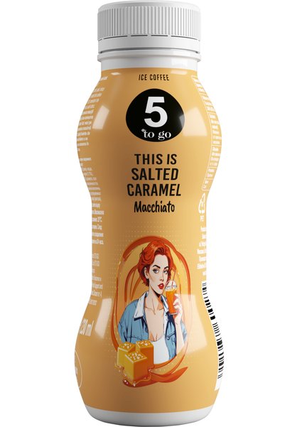 5 to go Cafea gata de băut cu caramel Sarat, 230ml