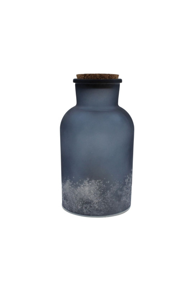EDELMAN Decorative ornament, glass, blue color, with LED