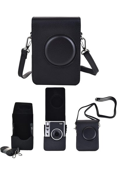 Generic Case for Instax Mini EVO - Stylish PU Leather Camera Bag with Adjusta...