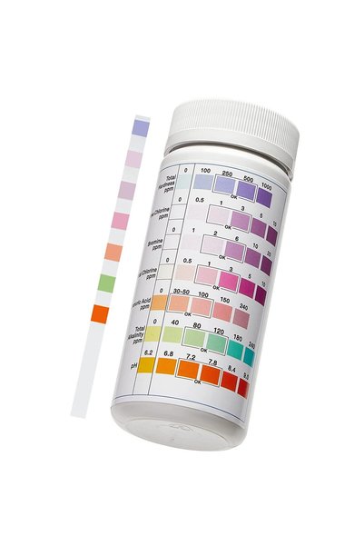 Generic شرائط اختبار المياه للمسابح، 100 قطعة، مجموعة اختبار المياه متعددة ال...