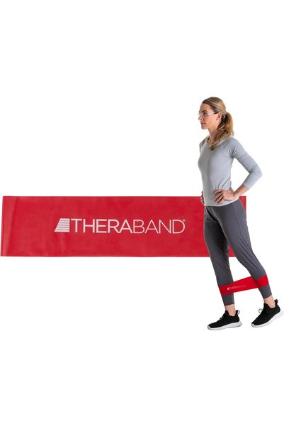 THERABAND Resistance Band Loops, Professional Latex Mini Band for At-Home Exe...