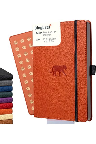 Generic Dingbats* Notebooks Wildlife Dotted Hardcover - PU Leather, Perforate...