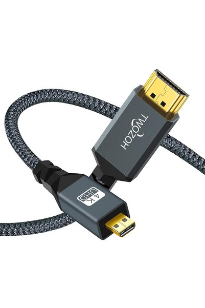Generic كابل HDMI مايكرو إلى HDMI 4K بطول 3 أمتار، كابل HDMI عالي السرعة إلى ...