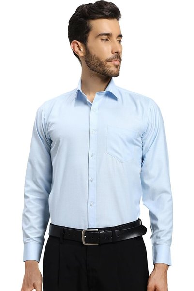 Generic Men's Formal Shirt – Wrinkle-Free Poly Cotton Fabric, Full Sleeves, R...
