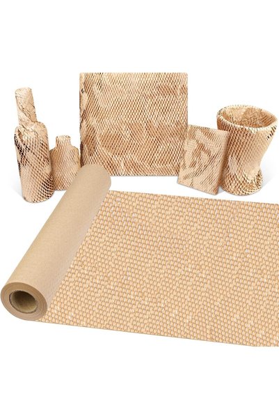 Generic honeycomp Wrapping Paper - 38cm x250m - Kraft Paper Padded Rolls - Pe...