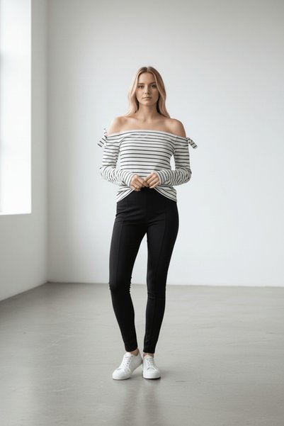 atmosphere Pantaloni Friday Negri