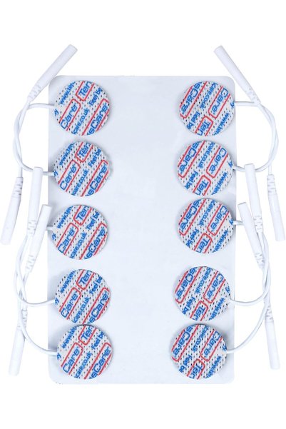 TensCare 25mm Circular TENS/EMS Re-usable Electrode Pads, Total 10 (Eligible ...