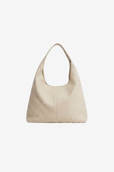 MARSEPTUN Sole Knitted Textured Light Beige Matte Bag