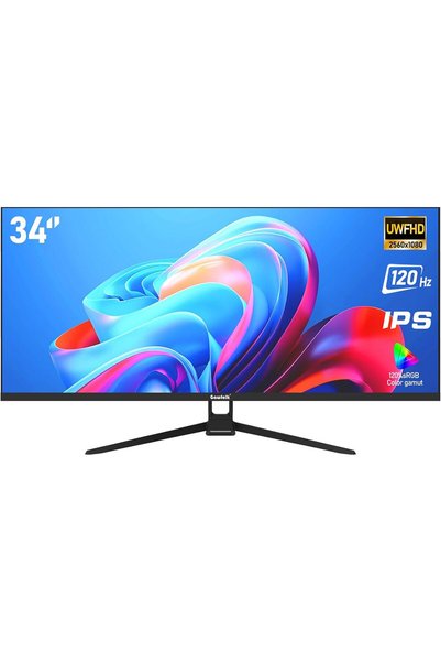 Generic 34 inch Gaming Monitor WFHD 120Hz Ultrawide 21:9 Display Screen IPS