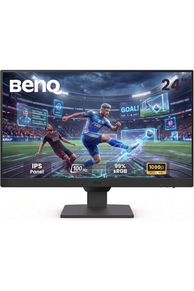 Generic شاشة GW2490 مقاس 24 بوصة بدقة 1080p FHD وتردد 100 هرتز بتقنية IPS للع...