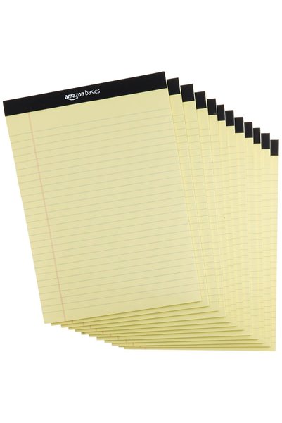Generic Basics Legal/Wide Ruled 21.6 cm by 29.8 cm Legal Letter Pad, 12 Pack ...
